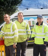 Rhos on Sea gas works complete on time