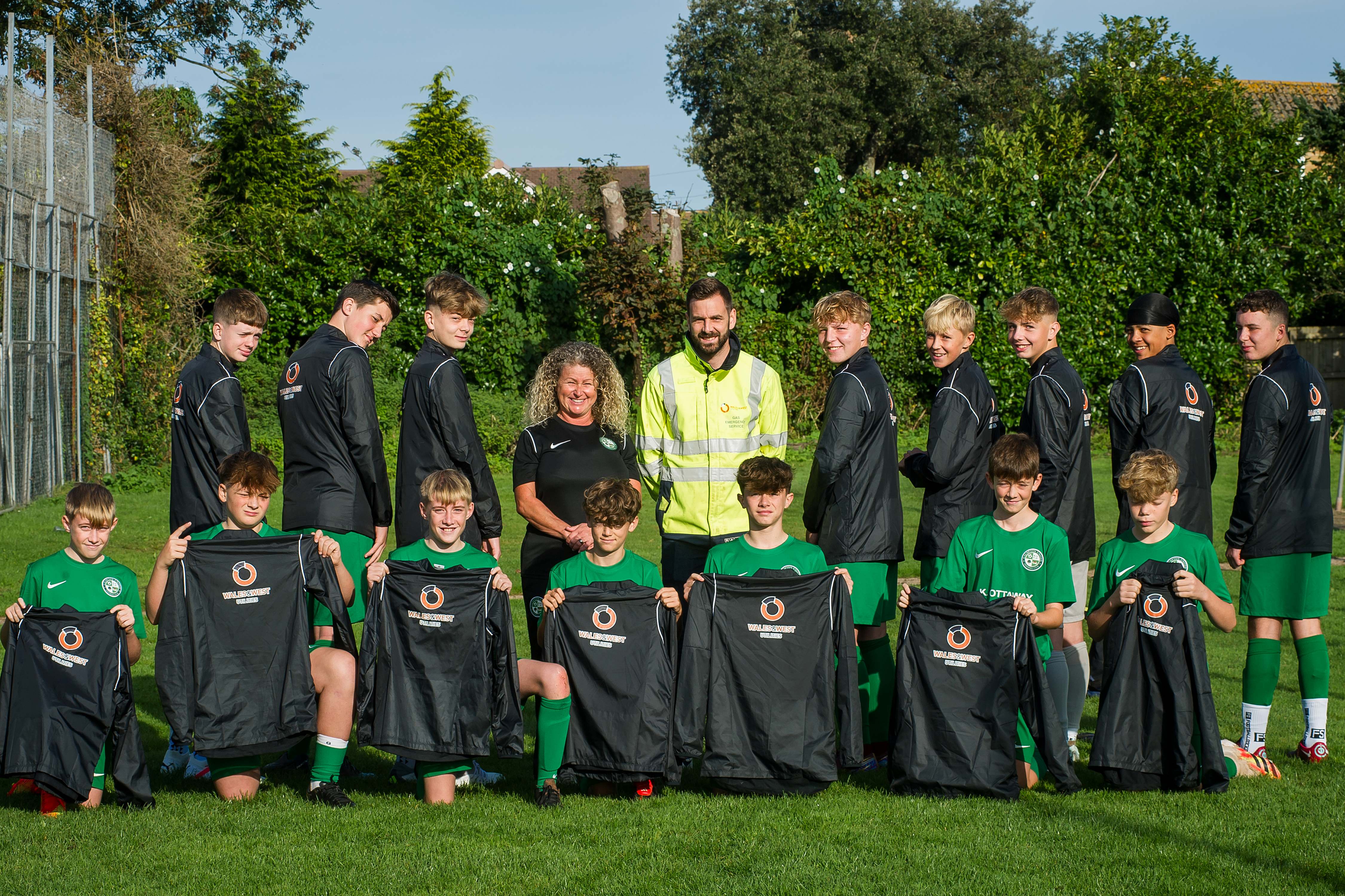 kids wearing footie kit